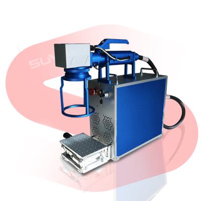 China Portable Maquina de Marcado Handheld Mini Nameplate Fiber Laser Engraving Machine Air-cooled Laser Marking Machine for sale