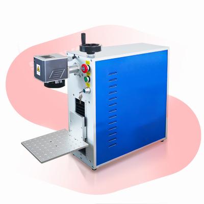 China Raycus Air Cooled 30w 20w Mini Portable Fiber Deep Laser Engraving Spotting Machine For Metal Stainless Steel Brass Aluminum for sale