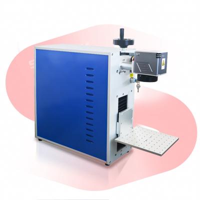 China Air Cooled Fiber Laser Engraving Machine Glass Marking Metal Inside Ring for sale