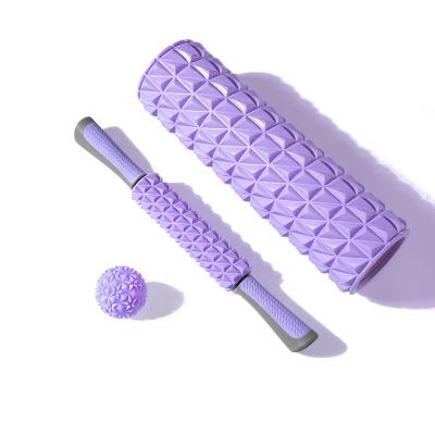 China EVA Wholesale 3 in 1 Massage Foam Roller Set for Home Gym Use Exercise Muscle Massage Relax and Pain Relief for sale