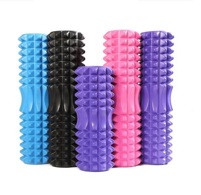 China High Density Massage Cavity EVA+PVC 45CM/33CM Deep Exercise EVA Yoga Foam Rollers Grid for sale