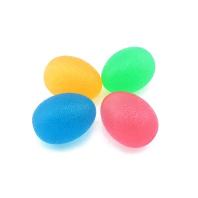 China Silica Gel Hand Ball Exercise Squeeze - Egg Shaped Finger Exercise Ball Hand Grip for sale