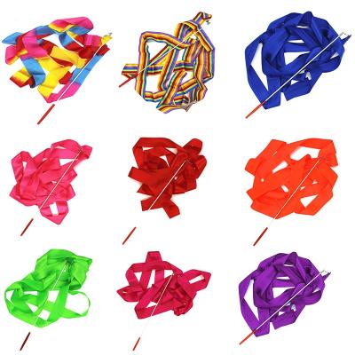 China Rhythmic Gymnastics Dance Ribbon 4m For Dance Performance for sale