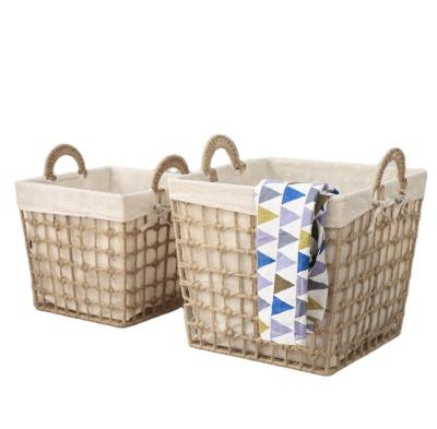 China Wholesale Folding Design Bathroom Portable Hot Selling Hollow-Carved Laundry Basket for sale