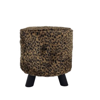 China Modern Customized Round Wooden Kid Foot Stool With Three Wooden Legs for sale