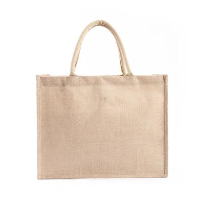 China Portable Women Beach Hand Tote Jute Bag Eco Friendly Shopping Bags for sale