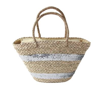 China Portable Handmade Straw Bag Fashion High Quality Eco - Friendly Shoulder Bag for sale