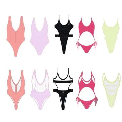 China OEM Reversible Wholesale Custom One Bikini Swimwear Low MOQ Hot Sale Micro Sexy Bikinis Manufacturer for sale