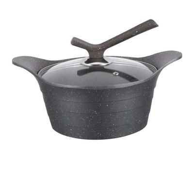 China Sustainable high quality non-stick cookware sets lines design for sale