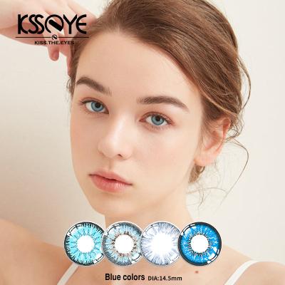 Chine Prescription colorée bleue naturelle 14.2mm de Halloween de verres de contact non à vendre