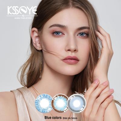 China ISO13485 Private Label Coloured Blue Eye Contact Lenses For Brown Eyes for sale