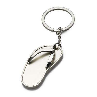 China Zinc Alloy Charm Key Ring Metal Keychain Travel Slipper Slippers Key Chain Beach Key Holder Creative Bag Key Pendant for sale