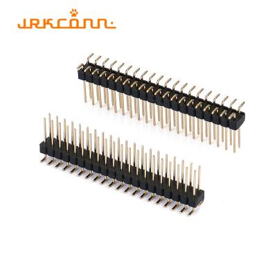 China Board To Board 2.54 Mm Pitch Connector Smt Double Row Female Header Gold Plating for sale