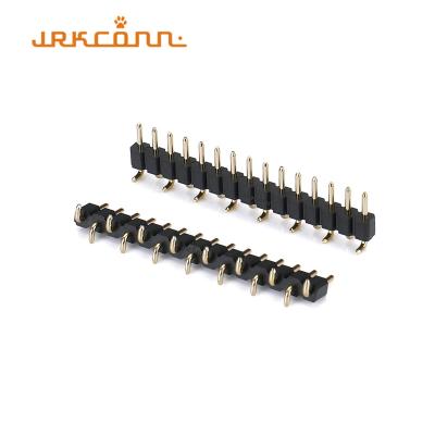 China 1X15Pin 2.54 Mm Pitch Connector Single Row 3.0mm Black PPS Smt Header Connector for sale