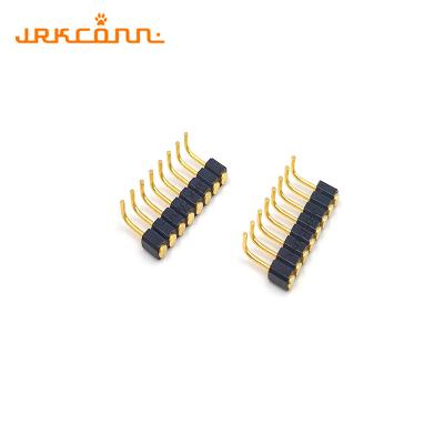 China 90 Degree Machined 2.54mm Female Header Connectors PPS Round Solder Pins for sale