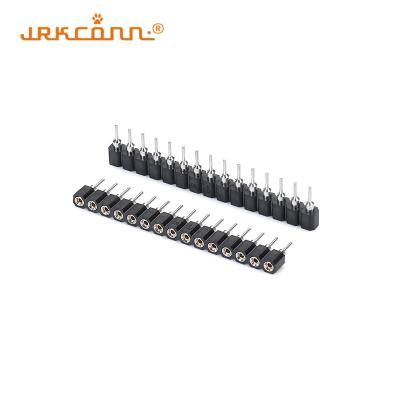 China Single Row 3AMP  2.54 Mm Connector Female Round Hole 15 Pin Female Header for sale