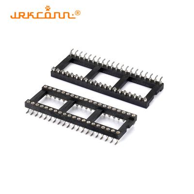 China SIP Socket 15.24mm IC Socket Connectors Round DIP SMT Type Female Header Strip for sale