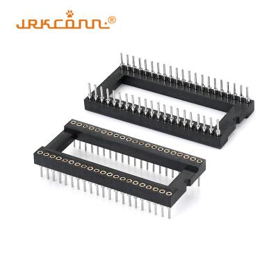 China 1.778MM Dip IC Socket Connector Dual Row 2 X 16P Female Header Straight DIP for sale