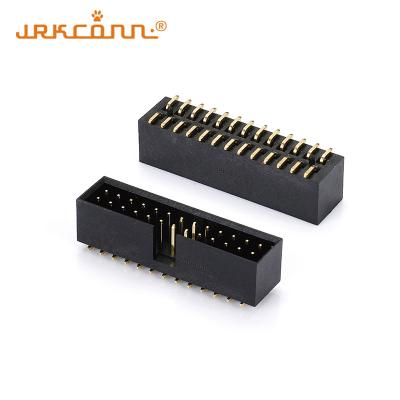 China 64P Box Header Connector Connectors Dip Type Dual Row Shrouded Pin Header for sale