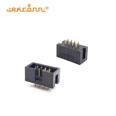 China 2.54 mm Pitch 8Pin Conector de cajas de encabezado masculino VT Caja de encabezado enchufe para PCB H9mm en venta