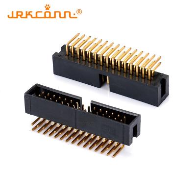 China 90 graden pin kopbox kop connectoren rechthoek pcb kop connector Te koop