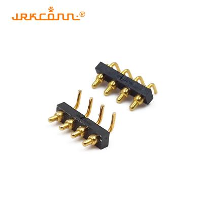 China Right Angle Spring Probe Pogo Pin Connectors Adapter Gold Plated Spring Loaded for sale