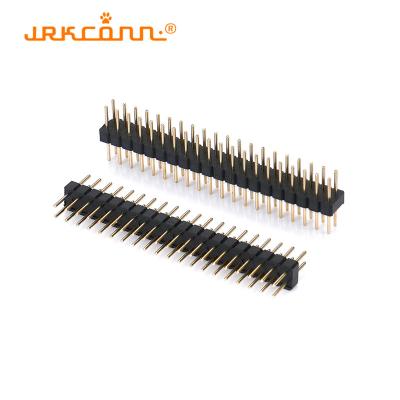 China Straight Dip Type 2.54mm Pitch Machined 180 Degree Round Female Pin Header Connector for sale