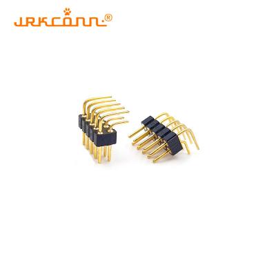 China 90 Degree Double Row 2.0mm Pitch Pcb Board Connectors With Brass Contacts for sale