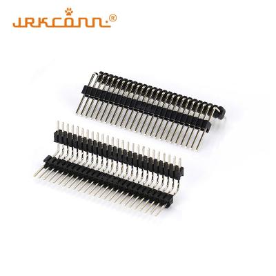 China Dual Isolator RA Dip Type Pin Header Board zu Board PCB Berg Stecker zu verkaufen