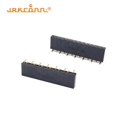 China 2.54 SMT Patch Female Header Connectors Single Double Row Bottom Entry Board To Board for sale