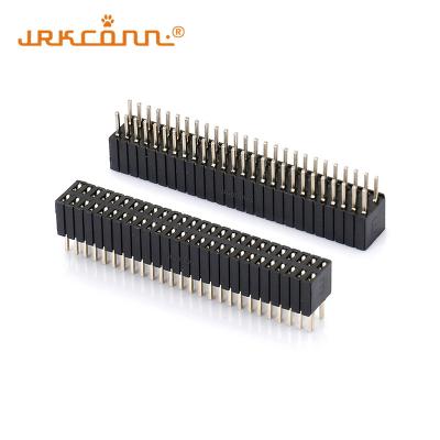 China ST Female Head  1.25 Mm Pitch Header Vertical Double Sided Pin Header for sale