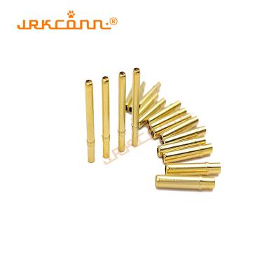 China Brass Contacts 17.8MM Screw Pin Contact Plug Female Pin For Connectors for sale