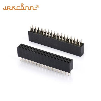 China Pin Header Connector Female 2.54 Mm Female Connector Gold Flash H=5.0 / 5.7 / 8.5mm for sale