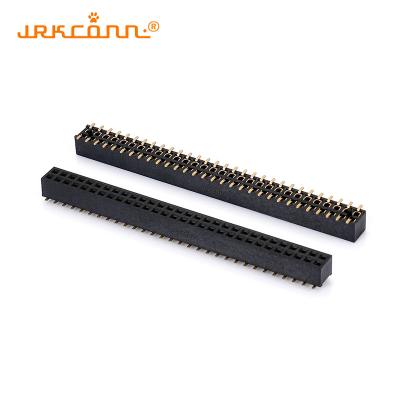 China SMT PIN Header 1.27MM Female Pcb Connector Dual Row Header Connector With Post for sale