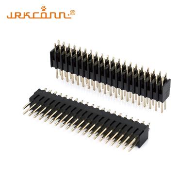 China 40 Pin Header Connector Double Row Pin Header 2mm Pcb Connectors Straight Dip Type for sale