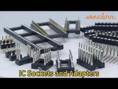 DIP IC Socket Connectors Adaptor Black Solder Header Pins Round Pins Female Pcb Header