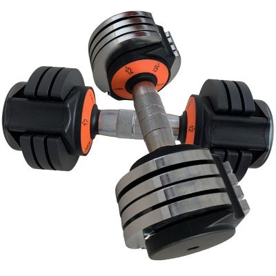 China Universal Free Weight Adjustable Dumbbell Set Fitness Weight Dumbbell Set for sale