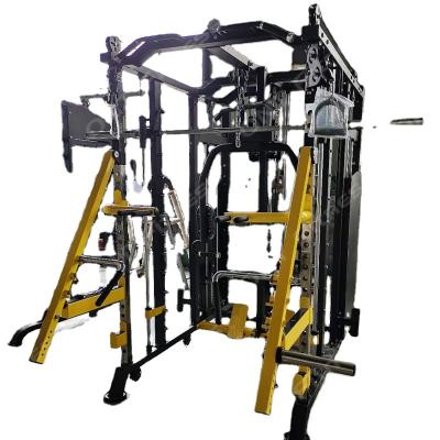 China New Universal Multi Function Home Gym Training Equipment Cable Power Machine Squat Rack Smith Machine for sale