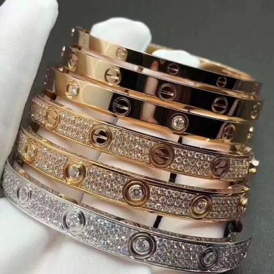 China Oval Shape High Quality Classic Shape Stainless Steel Jewelry Bangle 316l Screw Bangle Jewelry Factory Direct Sales for sale