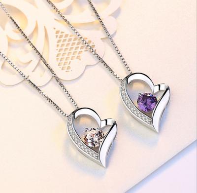 China Wholesale 2021 New Fashion Jewelry 925 Sterling Silver Heart Shaped Jewelry Factory Pendant for sale