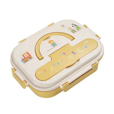 China Viable Containers Bento Box Lunch Box School Food Packaging 2021 Kid Children Approved Storage Boxes and Bins for sale