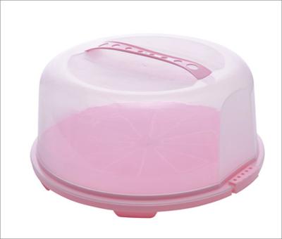 China Freshness Preservation Round Cake Keeper Storage Box with Handle Higner for sale