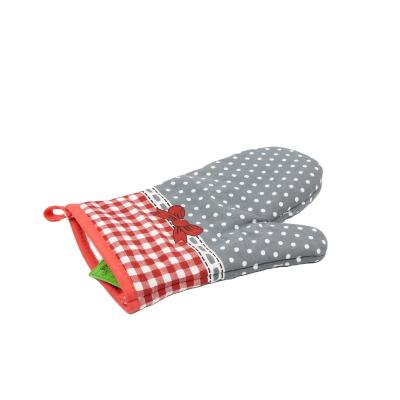 China Oven Mitts Heat Resistant Soft Non-slip Scratching Cotton Pot Holder Oven Gloves Set for Kitchen BBQ Grilling Cooking for sale