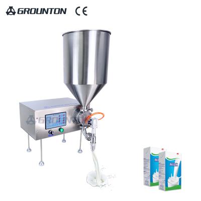 China Hot Food Selling Quick Rinse Servo Motor Semi Automatic Liquid Filling Machine for sale