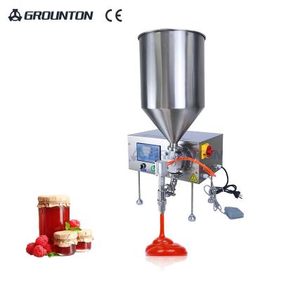 China Servo motor semi-automatic paste filling machine food factory production for sale