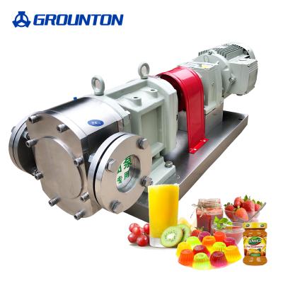 China Advanced Sanitary Stainless Steel Stainless Steel Lobe SS316 Rotary Pump for Chocolate, Cheese, Jam and Ketchup for sale