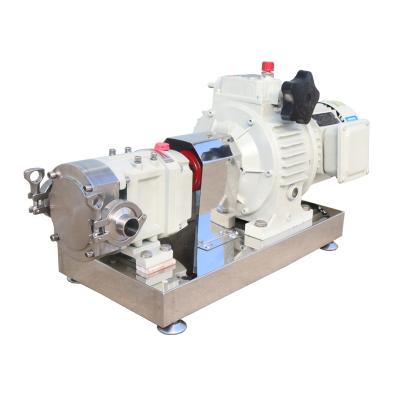 China High End Sanitary Stainless Steel 316L Food Grade Rotary Vane Pump For Beer Coffee Cola Transfer Pump for sale