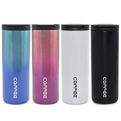 China 350ml 550ml Stainless Steel Wide Mouth Cup Leak Proof Sublimation Travel Coffee Mug for sale