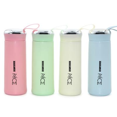 China Wholesale Reusable BPA Free 400ML Unbreakable Juice Glassware Glass Water Bottle With Lid for sale