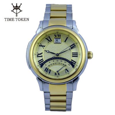 China New automatic date luxury fashion design men's wrist quartz watch business watch for men dropshipping wristwatch wholesale for sale